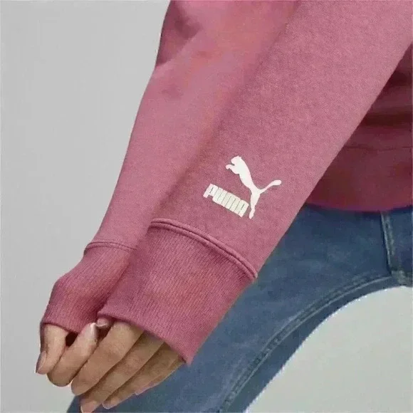 NEW! Puma Women's XL Classics 70s Fleece Hoodie Sweatshirt - Picture 5 of 6